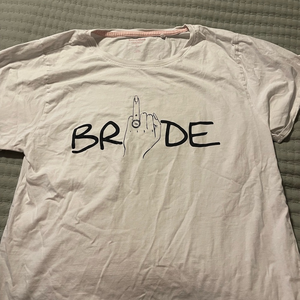 White bride shirt
